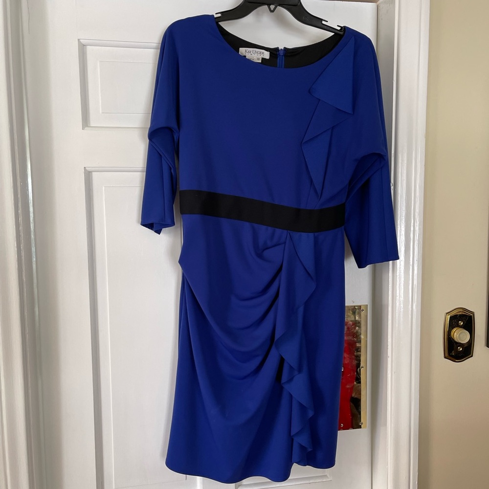 COPY - Royal Blue Kay Unger Dress Size 10